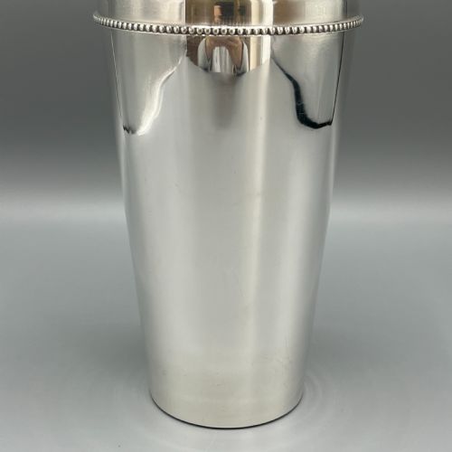 FRENCH ART DECO SILVER PLATED COCKTAIL SHAKER BY ROUXMARQUIAND - ADDITIONAL PHOTO 3