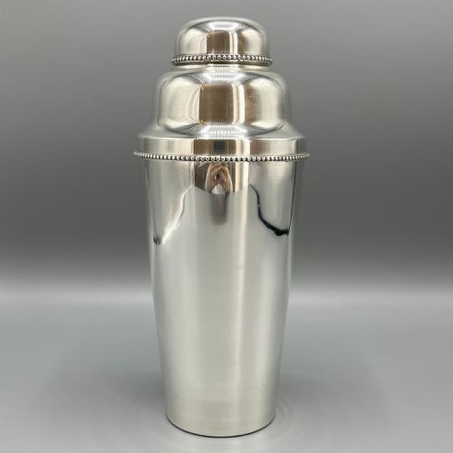 FRENCH ART DECO SILVER PLATED COCKTAIL SHAKER BY ROUXMARQUIAND - ADDITIONAL PHOTO 4