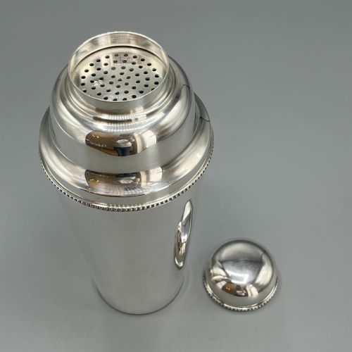 FRENCH ART DECO SILVER PLATED COCKTAIL SHAKER BY ROUXMARQUIAND - ADDITIONAL PHOTO 7