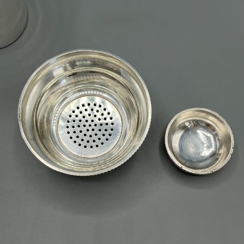 FRENCH ART DECO SILVER PLATED COCKTAIL SHAKER BY ROUXMARQUIAND - ADDITIONAL PHOTO 15