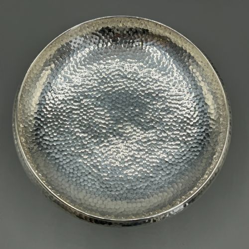 ART DECO SILVER PLATED PEDESTAL BOWL TAZZA DISH BY WALKER HALL - ADDITIONAL PHOTO 4