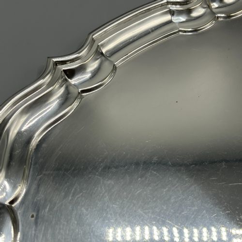 EXTRA LARGE SILVER PLATED BUTLER SERVING TRAY BY J HARDY ABERDEEN - ADDITIONAL PHOTO 7