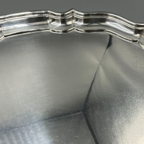 EXTRA LARGE SILVER PLATED BUTLER SERVING TRAY BY J HARDY ABERDEEN - ADDITIONAL PHOTO 9