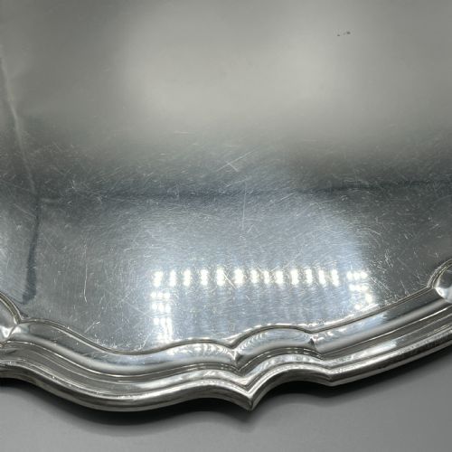 EXTRA LARGE SILVER PLATED BUTLER SERVING TRAY BY J HARDY ABERDEEN - ADDITIONAL PHOTO 13