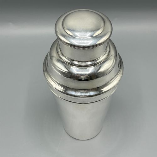 ART DECO SILVER PLATED COCKTAIL SHAKER BY WILLIAM SUCKLING - ADDITIONAL PHOTO 3