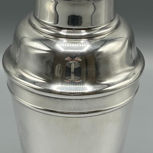 ART DECO SILVER PLATED COCKTAIL SHAKER BY WILLIAM SUCKLING - ADDITIONAL PHOTO 5