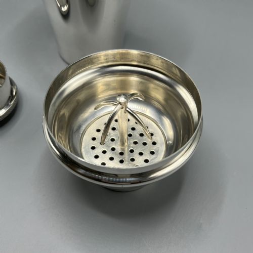 ART DECO SILVER PLATED COCKTAIL SHAKER BY WILLIAM SUCKLING - ADDITIONAL PHOTO 9