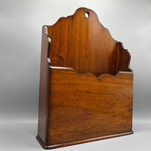 ANTIQUE MAHOGANY LETTER DOCUMENT DESK TIDY OR NEWSPAPER HOLDER - ADDITIONAL PHOTO 1