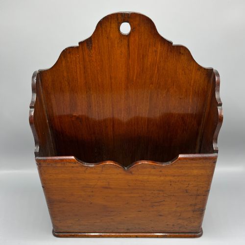 ANTIQUE MAHOGANY LETTER DOCUMENT DESK TIDY OR NEWSPAPER HOLDER - ADDITIONAL PHOTO 4