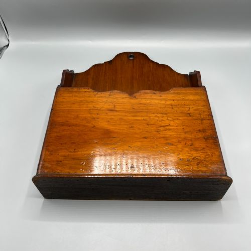 ANTIQUE MAHOGANY LETTER DOCUMENT DESK TIDY OR NEWSPAPER HOLDER - ADDITIONAL PHOTO 7