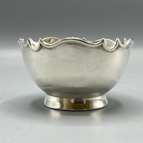 EDWARDIAN STERLING SILVER SUGAR BOWL HALLMARKED 1906 - ADDITIONAL PHOTO 5