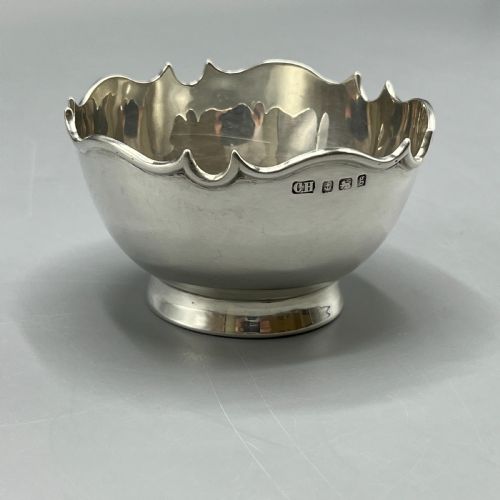 EDWARDIAN STERLING SILVER SUGAR BOWL HALLMARKED 1906 - ADDITIONAL PHOTO 9