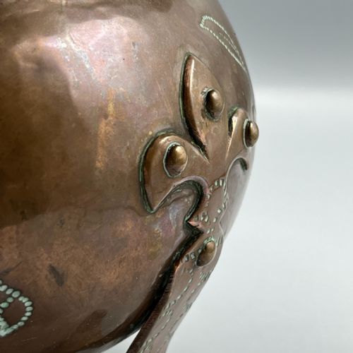 ARTS CRAFTS SOLID COPPER JARDINIERE PLANTER - ADDITIONAL PHOTO 7