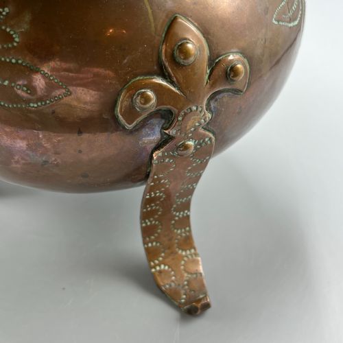 ARTS CRAFTS SOLID COPPER JARDINIERE PLANTER - ADDITIONAL PHOTO 9