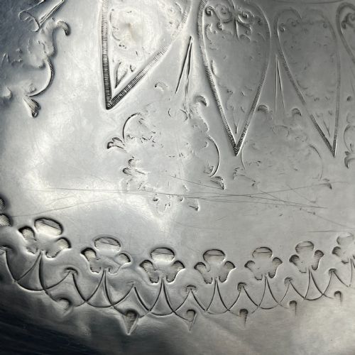 LARGE VICTORIAN SILVER PLATED SERVING TRAY - ADDITIONAL PHOTO 20