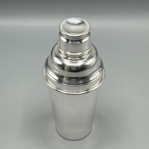 ART DECO SILVER PLATED COCKTAIL SHAKER - ADDITIONAL PHOTO 1