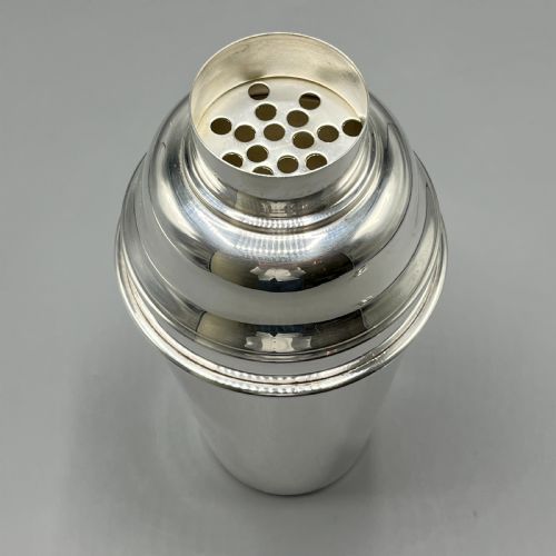 ART DECO SILVER PLATED COCKTAIL SHAKER - ADDITIONAL PHOTO 4