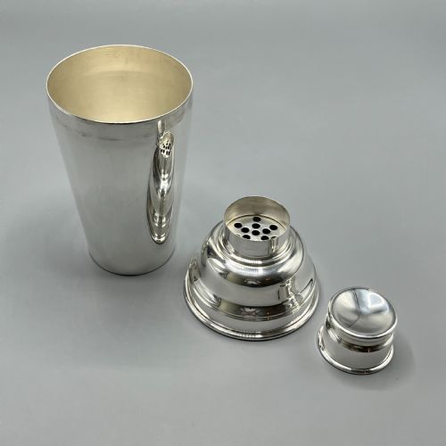 ART DECO SILVER PLATED COCKTAIL SHAKER - ADDITIONAL PHOTO 5