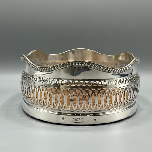 LARGE VICTORIAN SILVER PLATED MAGNUM WINE BOTTLE DECANTER HOLDER COASTER - ADDITIONAL PHOTO 16