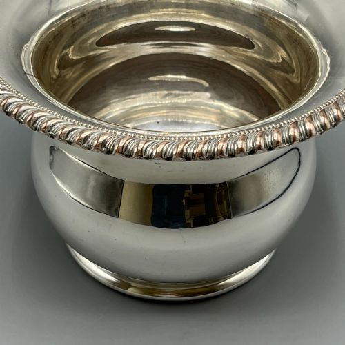 LARGE VICTORIAN SILVER PLATED MAGNUM WINE CHAMPAGNE BOTTLE HOLDER - ADDITIONAL PHOTO 6