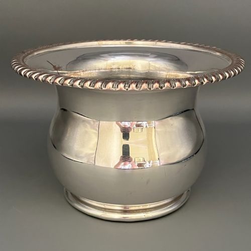 LARGE VICTORIAN SILVER PLATED MAGNUM WINE CHAMPAGNE BOTTLE HOLDER - ADDITIONAL PHOTO 13