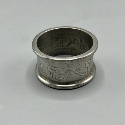 PAIR LIBERTY CO PEWTER NAPKIN RINGS - ADDITIONAL PHOTO 4