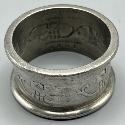 PAIR LIBERTY CO PEWTER NAPKIN RINGS - ADDITIONAL PHOTO 5