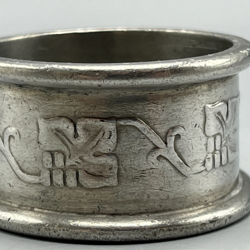 PAIR LIBERTY CO PEWTER NAPKIN RINGS - ADDITIONAL PHOTO 6