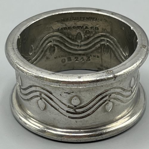 PAIR LIBERTY CO PEWTER NAPKIN RINGS - ADDITIONAL PHOTO 8