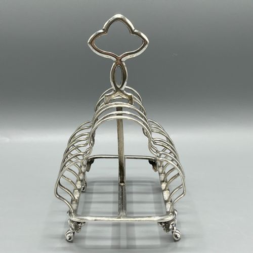 VICTORIAN SILVER PLATED TOAST RACK BY WILLIAM HUTTON - ADDITIONAL PHOTO 7