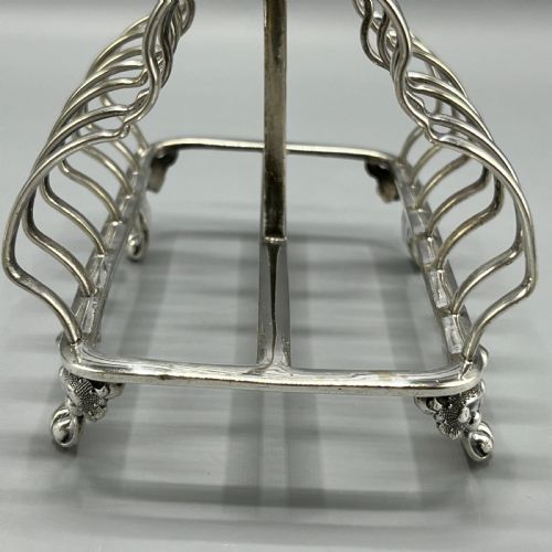VICTORIAN SILVER PLATED TOAST RACK BY WILLIAM HUTTON - ADDITIONAL PHOTO 14
