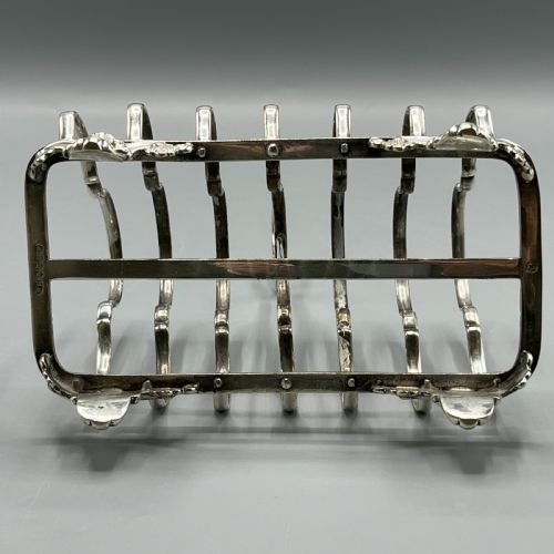 VICTORIAN SILVER PLATED TOAST RACK BY WILLIAM HUTTON - ADDITIONAL PHOTO 16