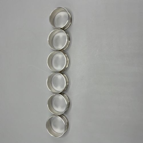 SET OF 6 SILVER PLATED NUMBERED NAPKIN RINGS - ADDITIONAL PHOTO 8