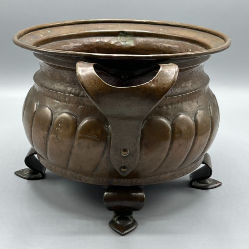 ARTS CRAFTS SOLID COPPER JARDINIERE INDOOR PLANTER - ADDITIONAL PHOTO 5