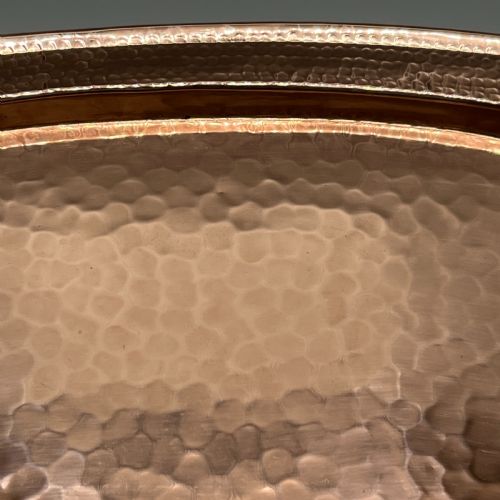 LARGE ARTS CRAFTS ART NOUVEAU REPOUSSE COPPER TRAY - ADDITIONAL PHOTO 12