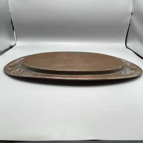 LARGE ARTS CRAFTS ART NOUVEAU REPOUSSE COPPER TRAY - ADDITIONAL PHOTO 21