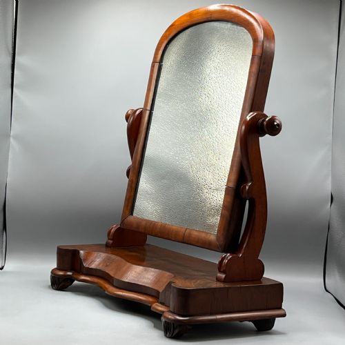 LARGE VICTORIAN MAHOGANY DRESSING TABLE MIRROR