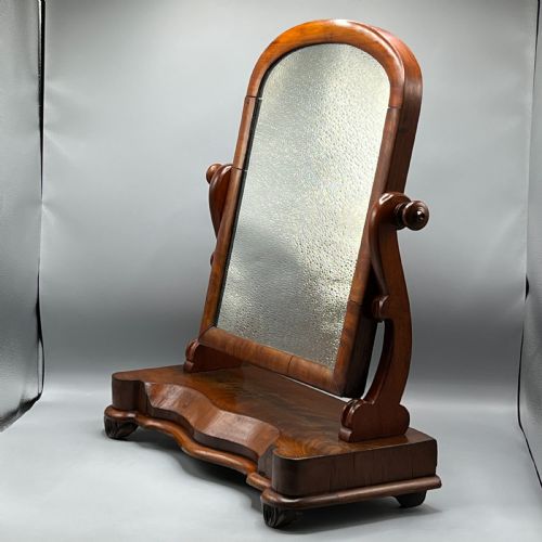 LARGE VICTORIAN MAHOGANY DRESSING TABLE MIRROR - ADDITIONAL PHOTO 1