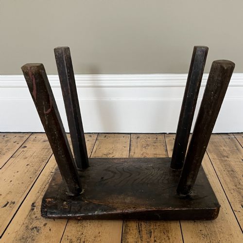 ANTIQUE OAK STOOL - ADDITIONAL PHOTO 17