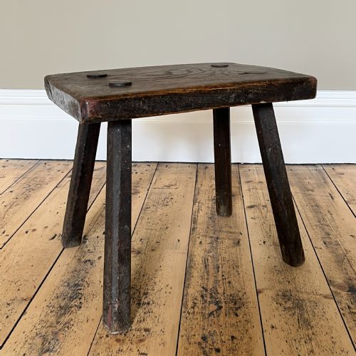 ANTIQUE OAK STOOL - ADDITIONAL PHOTO 18