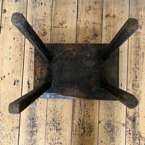 ANTIQUE OAK STOOL - ADDITIONAL PHOTO 19