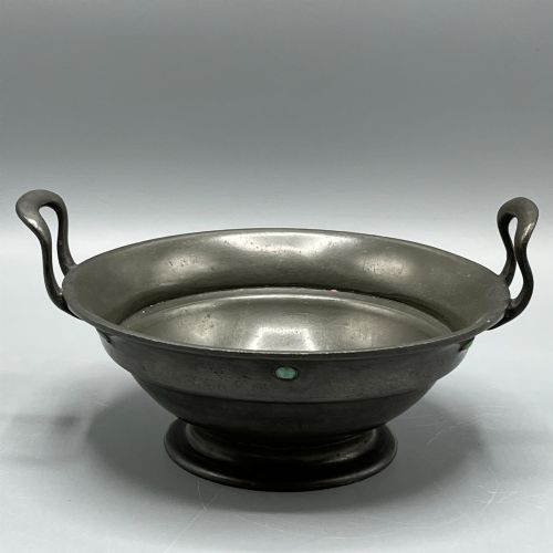 LIBERTY CO PEWTER PORRINGER BOWL OR SUGAR BASIN WITH CABOCHONS TUDRIC 03 - ADDITIONAL PHOTO 5