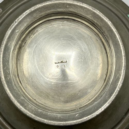LIBERTY CO PEWTER PORRINGER BOWL OR SUGAR BASIN WITH CABOCHONS TUDRIC 03 - ADDITIONAL PHOTO 11