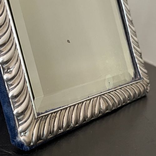EDWARDIAN STERLING SILVER STRUT MIRROR - ADDITIONAL PHOTO 6