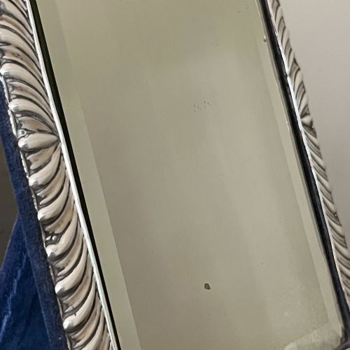 EDWARDIAN STERLING SILVER STRUT MIRROR - ADDITIONAL PHOTO 7