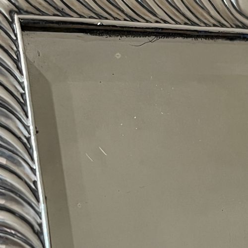 EDWARDIAN STERLING SILVER STRUT MIRROR - ADDITIONAL PHOTO 10