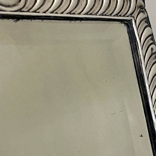 EDWARDIAN STERLING SILVER STRUT MIRROR - ADDITIONAL PHOTO 11