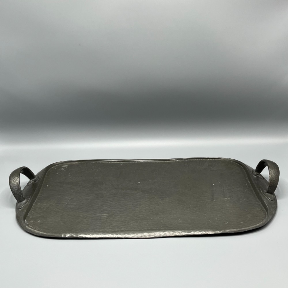Liberty & Co Tudric Arts & Crafts Solid English Pewter Serving Tray View V