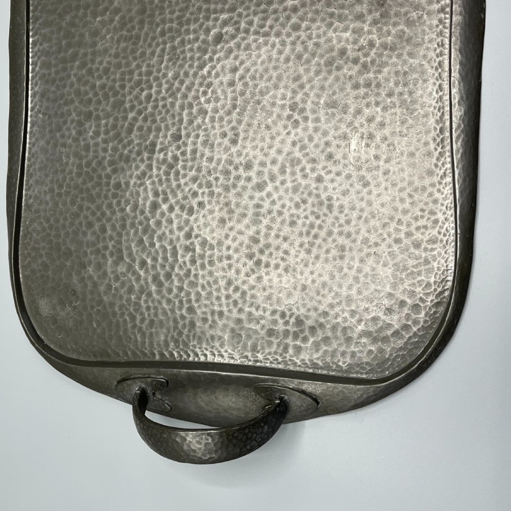 Liberty & Co Tudric Arts & Crafts Solid English Pewter Serving Tray View X