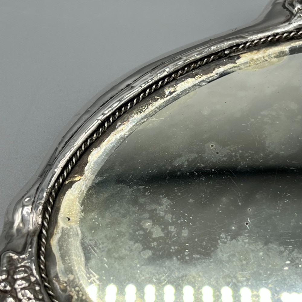 Art Nouveau Sterling Silver Hand Mirror Repousse Cherub Hallmarked Birmingham 1909 View XIV
